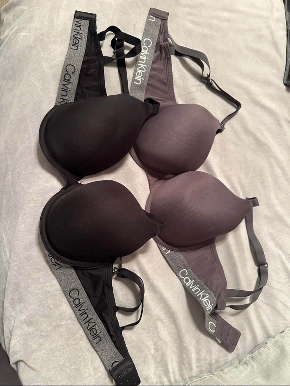 Calvin Klein Bras set of two 34D criss cross optional